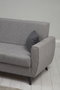 Atelier Del Sofa Zaden - Sofá cama de 3 plazas Gris claro